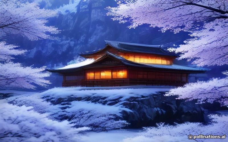 日本京都岚山千本鸟居旁漫天粉色樱花盛开实景，花瓣如雪飘落，春日阳光穿透花云形成金色光晕，高清樱花视频封面画面